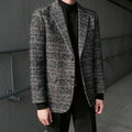 Check pattern wool jacket