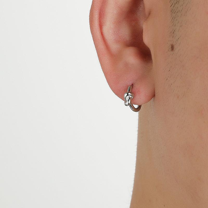 Knotted Hoop Earrings