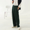 Color straight slacks