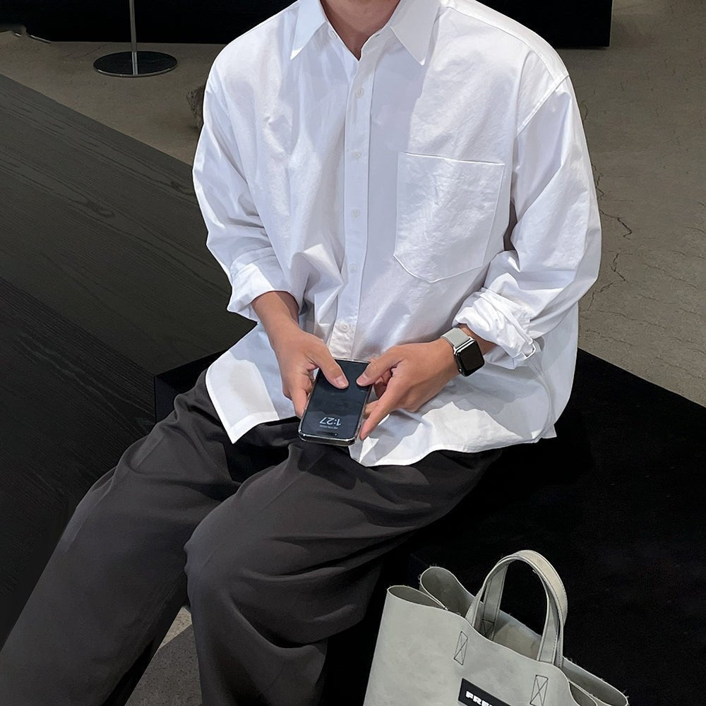 Casual long -sleeved shirt