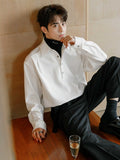 Faux layered polo shirt
