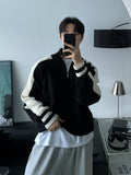 Half-zip knit sweater