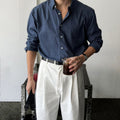 Lapel casual shirt