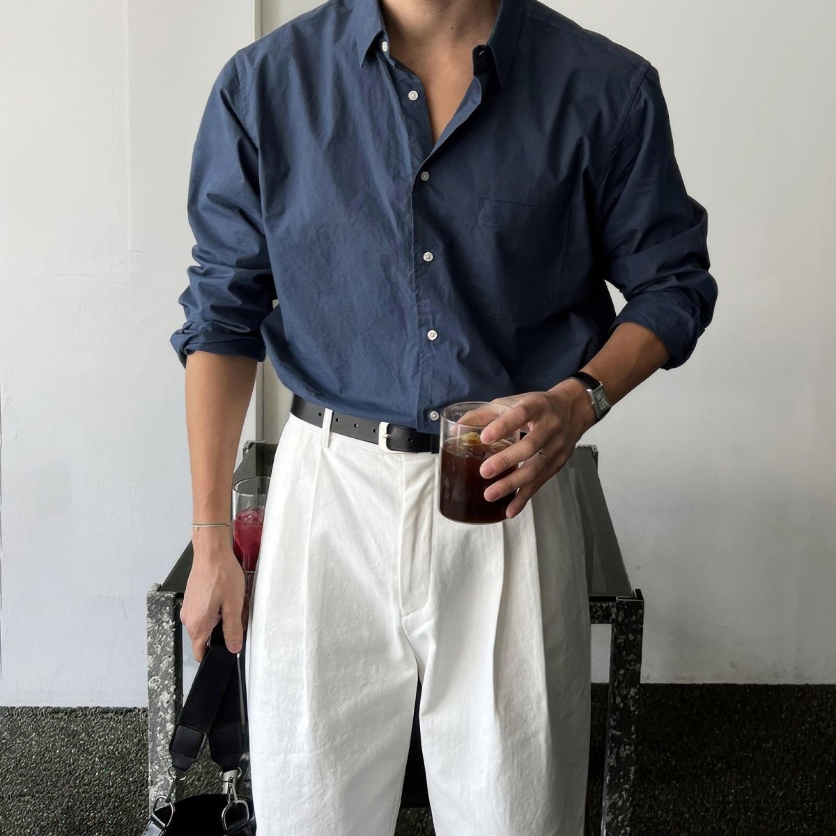 Lapel casual shirt