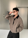Lapel contrast color jacket