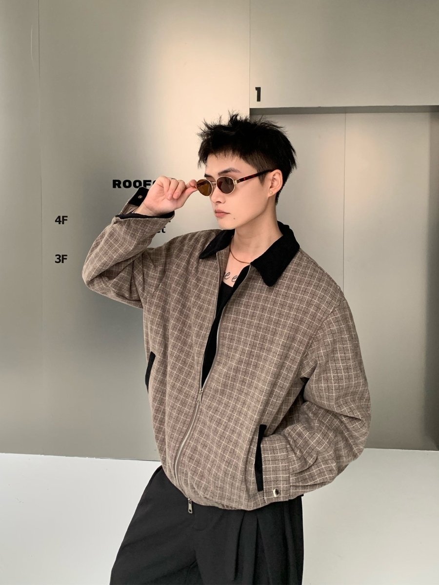 Lapel contrast color jacket