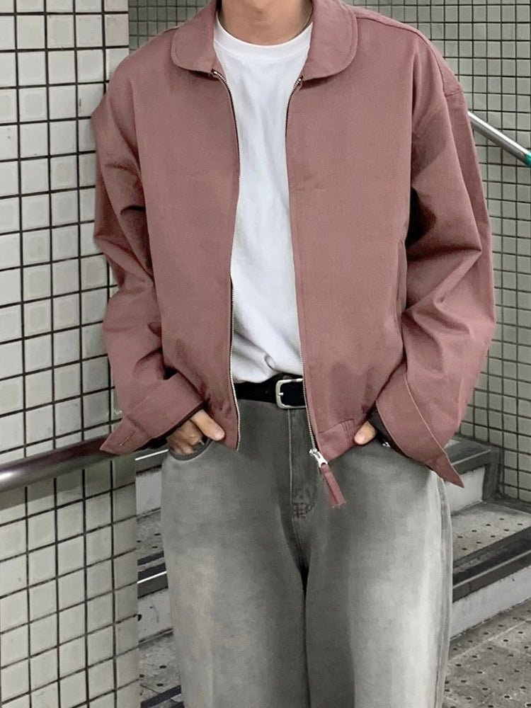 Lapel zipper jacket