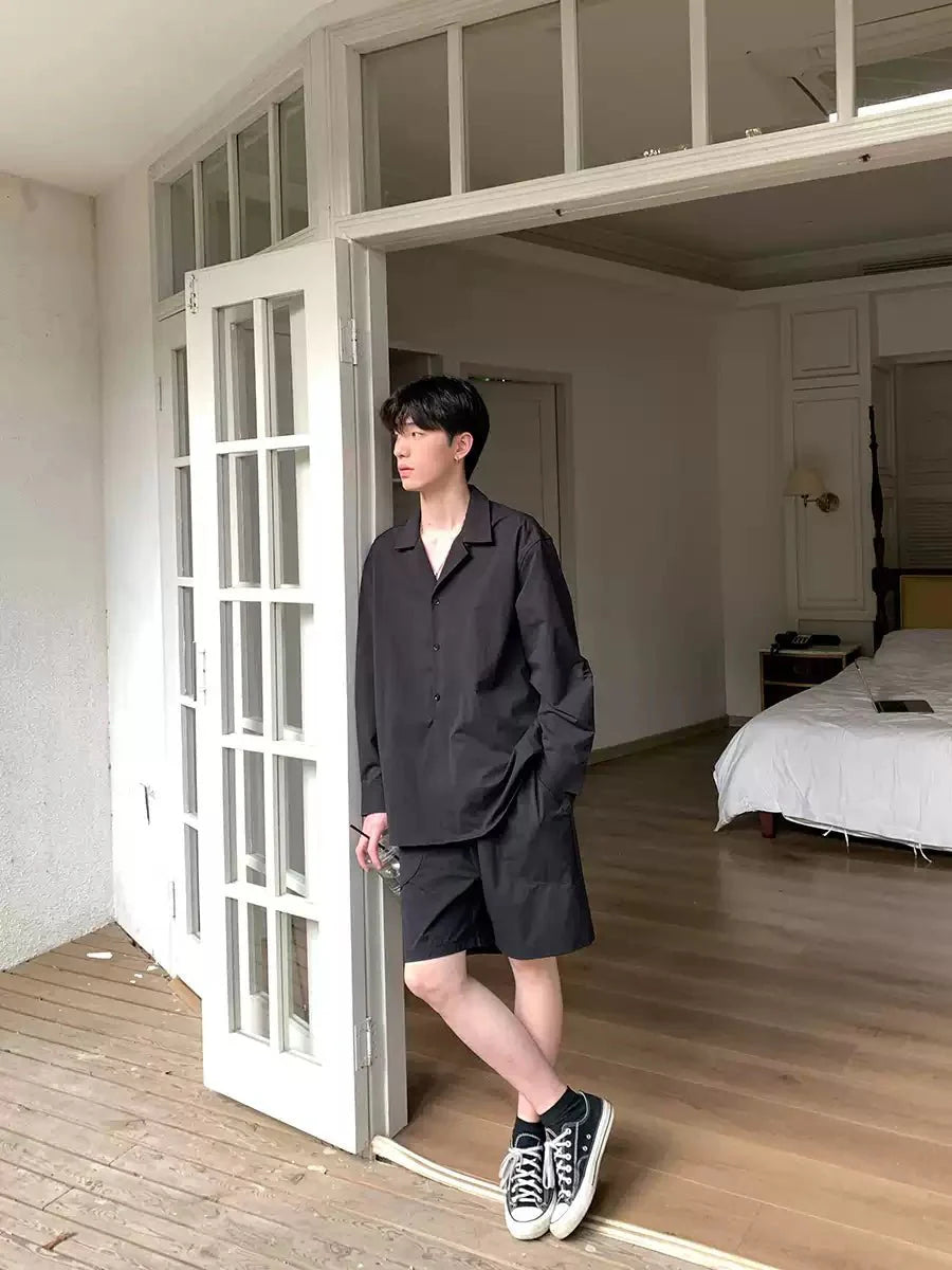 Loose long sleeve shirt pants
