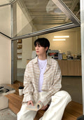 Loosefid check shirt