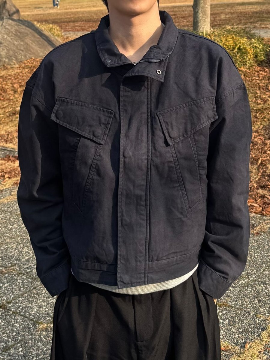 ウォッシュド ハンティングワークショートブルゾン