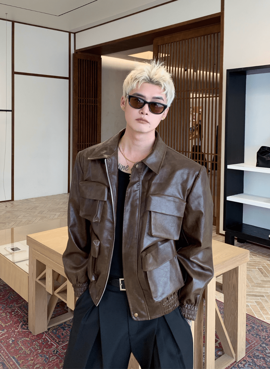 ミュートレザー ユーティリティブルゾン　OR4699