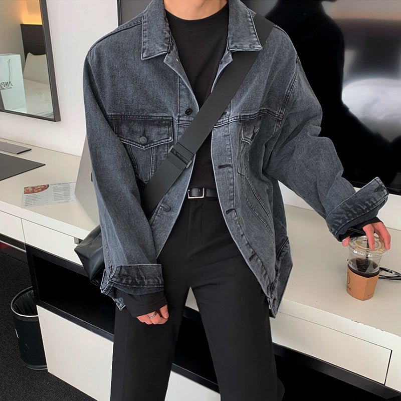 Over -size denim jacket