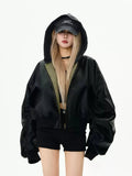 Reversible leather jacket