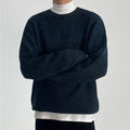Simple knit long -sleeved sweater