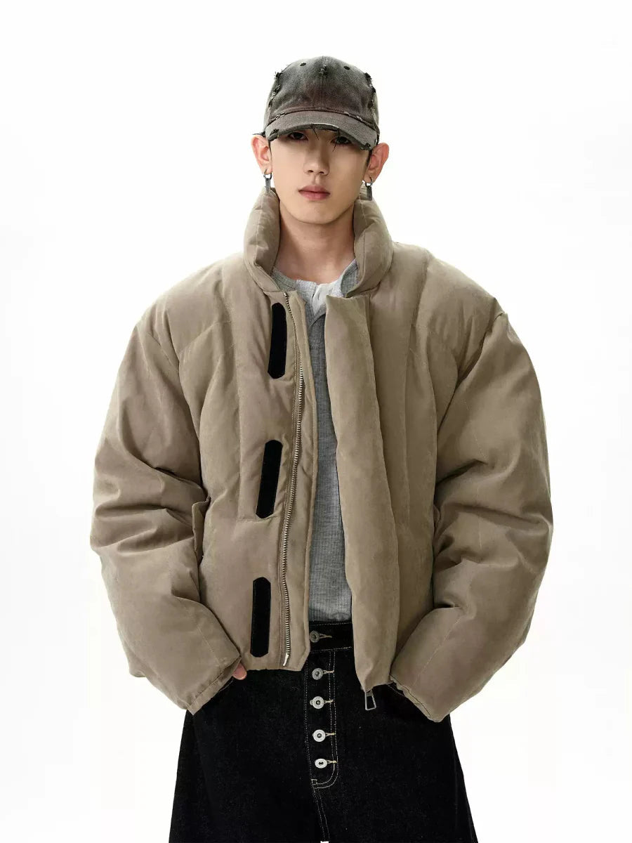 Stand collar thick jacket