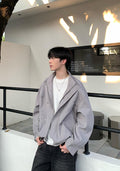 Stand collar zipper jacket