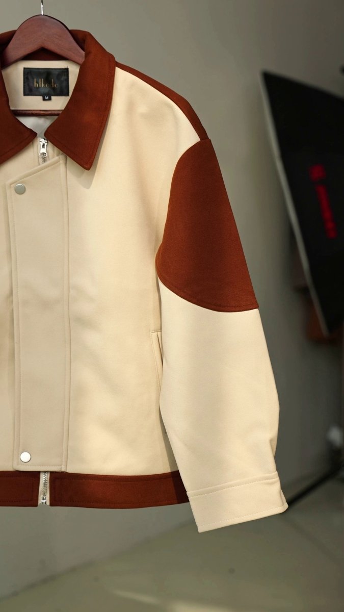 Stitch contrast jacket