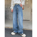 Straight casual denim pants