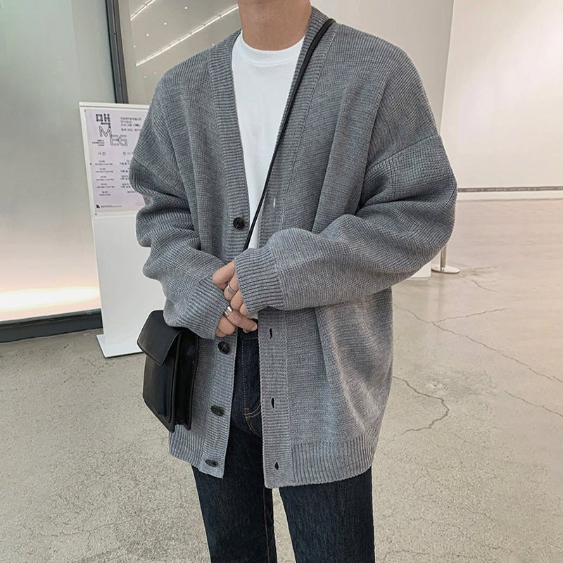 Thick knit cardigan