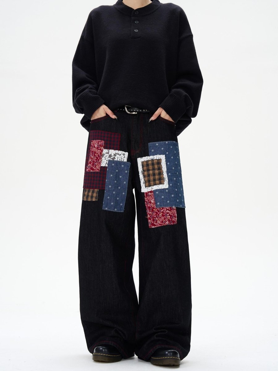 ヴィンテージダメージワイドジーンズ メンズ｜Vintage Wide JEANS