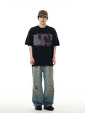 Washed short sleeve T-shirt