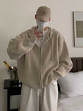 Zipper knit hoodie